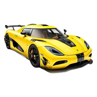 Koenigsegg Agera RS - Koenigsegg (Model Year: 2020) (Iconic colour: Yellow) sticker