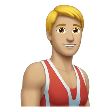 Natación deporte sticker