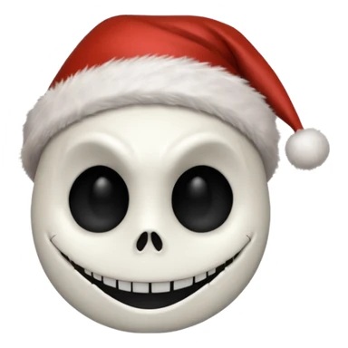jack skellington santa hat sticker