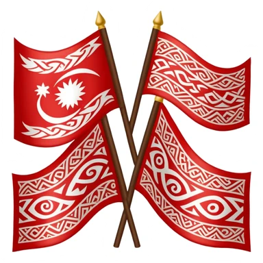 Māori flags sticker