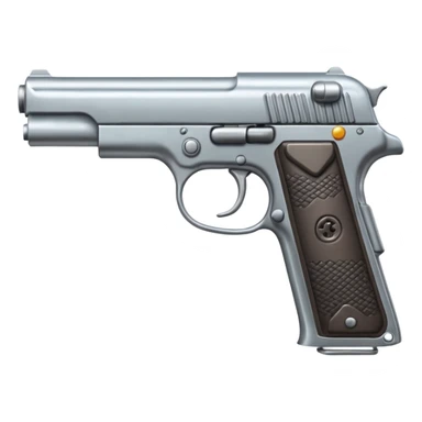 Un emoji con una pistola sticker
