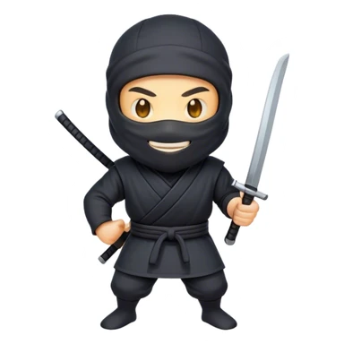 Clash of Clans aesthetic Cheerful Ninja Portrait Emoji, With a bright, confident smile and an alert, relaxed stance, showcasing a streamlined, masked figure with expressive eyes radiating calm determination in natural skin tone, Simplified yet expressive features, highly detailed, glowing with a soft, luminous nocturnal glow, high shine, upbeat and stealthily noble, stylized with an air of modern martial elegance, soft glowing outline, capturing the essence of a cheerful ninja ready for epic covert quests! sticker