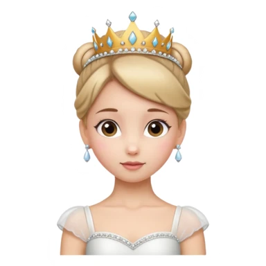 ballet bun princes straight pose sticker