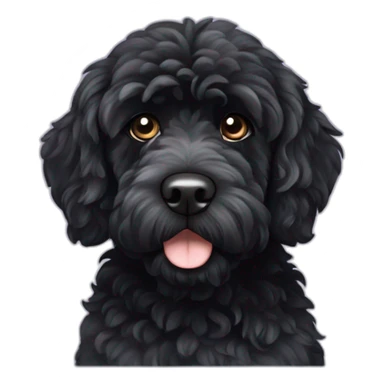 portuguese black water dog sticker