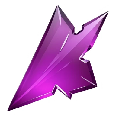 dark magenta broken glass shard sticker