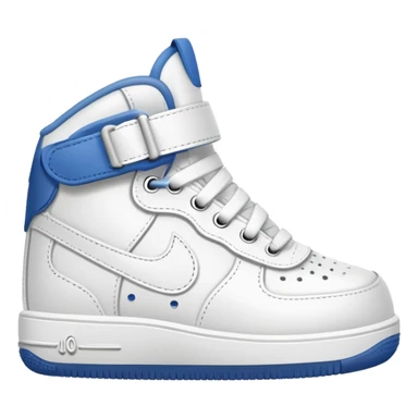 Baby low air force shoe front view  sticker