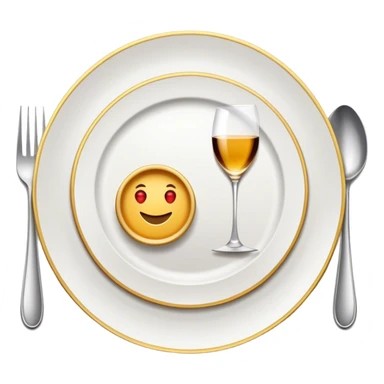 luxury plate with elegant tableware, stylish and sophisticated, like high-end restaurant vibe sticker