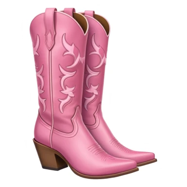 pink cowgirl boots sticker