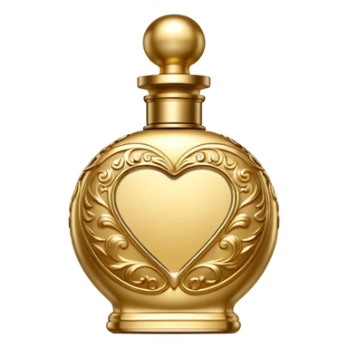 bottle of perfume gold exquisite large takes all the space

 sticker