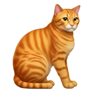 big ass orange cat sticker