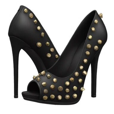 Black rivet heels  sticker