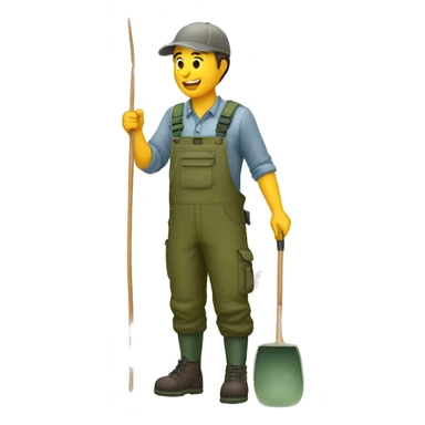 angler weeding sticker