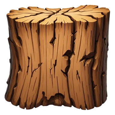 brown piece of oak bark sticker