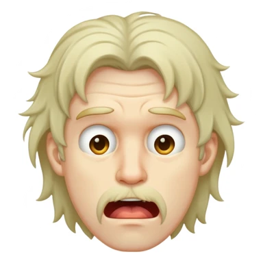 man drooling on himself sticker