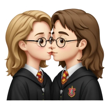 Harry Potter kissing hermione sticker