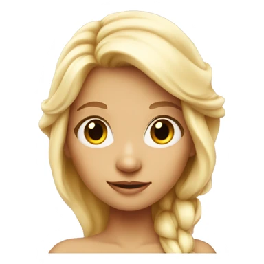 Blonde fairy with light pink wings sticker