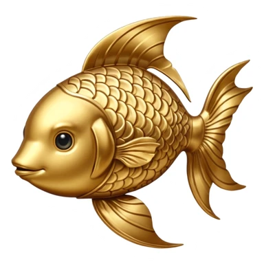 Gold Pisces sign sticker