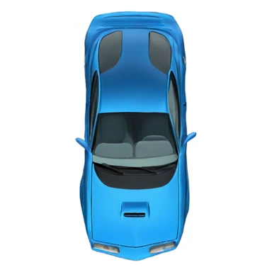 Blue trans am car sticker