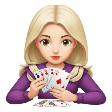 cozy girl gambling sticker