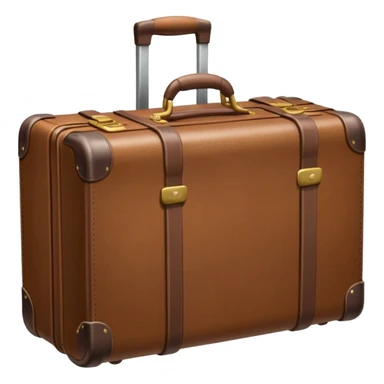 A sturdy travel suitcase sticker