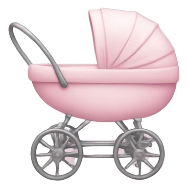 Light pink baby pram sticker