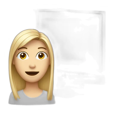 Computer display with video call on it sticker