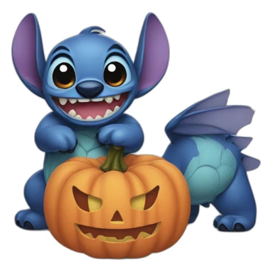 stitch deguisemen halloween sticker