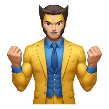 Wolverine from Deadpool & Wolverine movie sticker