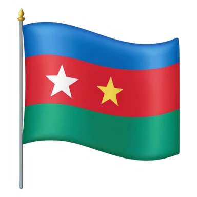  dagestan flag red blue green sticker
