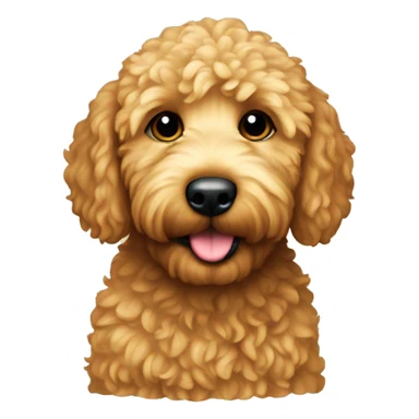 Mini golden-doodle sticker