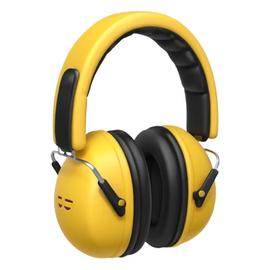 yellow earmuffs sticker