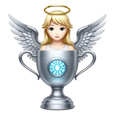 sorayama champion cup angel mechanical glowing sticker