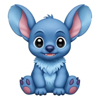 Stitch sentado sticker
