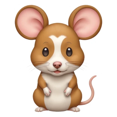 Dog with a mouse on its head sticker
