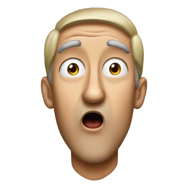 Englishman have a surprised  sticker