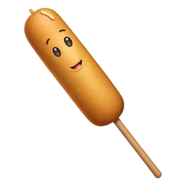 corn dog on stick sticker