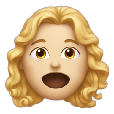 Personne qui fait un bisous sticker