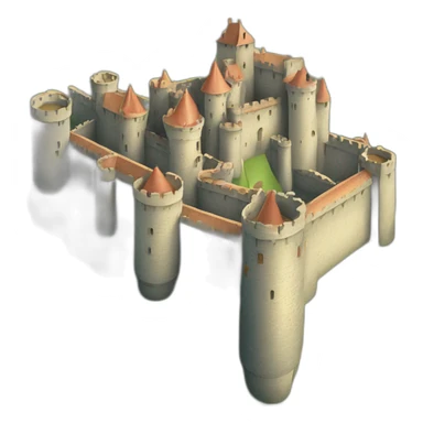 french castle of Carcasonne sticker