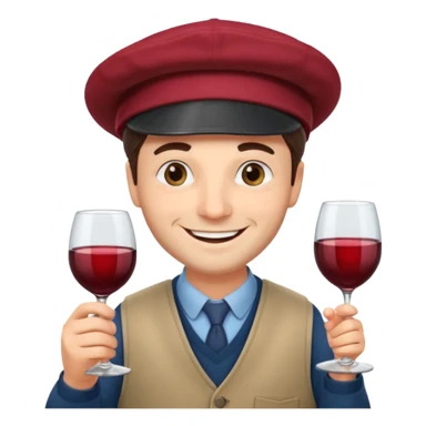 A male Italian accountant who loves red wine fishing movies sticker