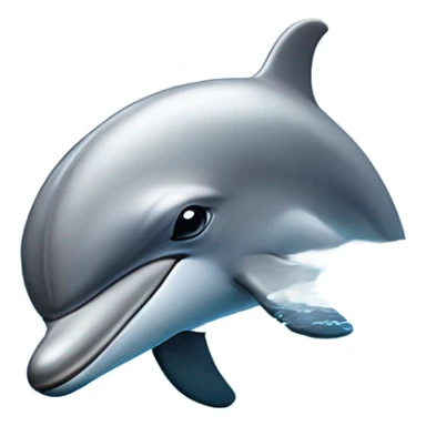 Dolphin very quiet and smart sticker