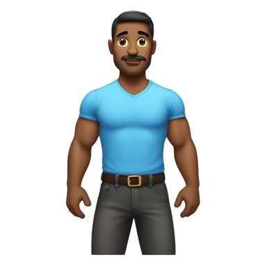 Hombre musculoso  sticker