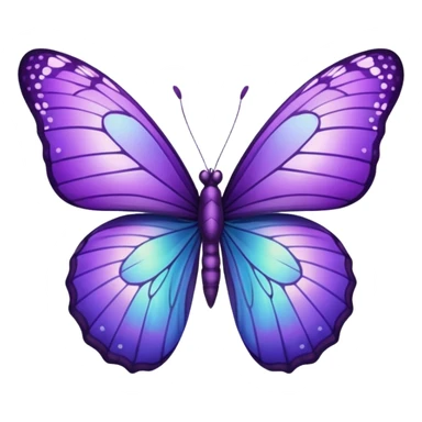 mariposa morada sticker