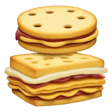 Ritz cracker and milano sandwich sticker