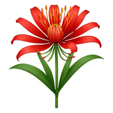 Quiero un emoji lindo para mí novia de la flor lycoris radiata sticker