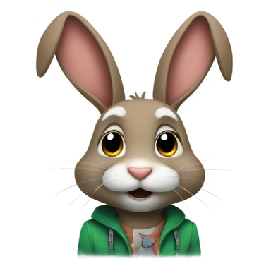Jax the rabbit sticker