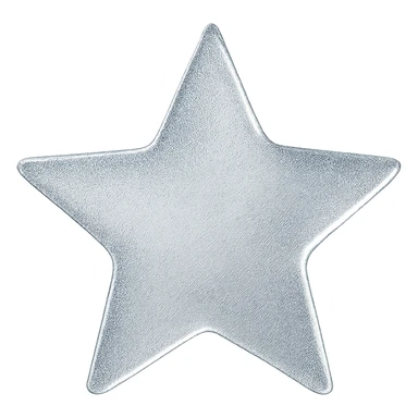 tiny star with a frosted glass effect, glamorous and stylish, no background sticker
