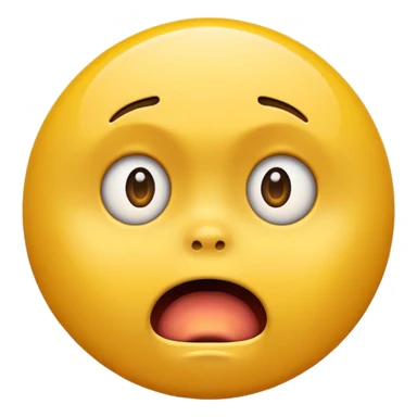 jaw dropped yellow circle style looks shocked sticker