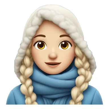 cozy beautiful finnish winter girl sticker