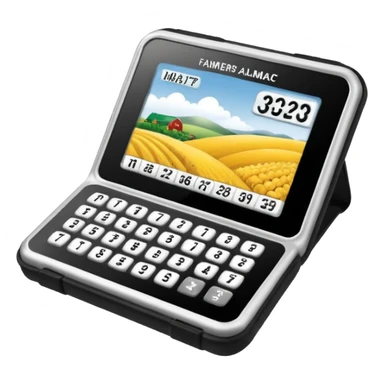 portable electronic Farmers' Almanac sticker
