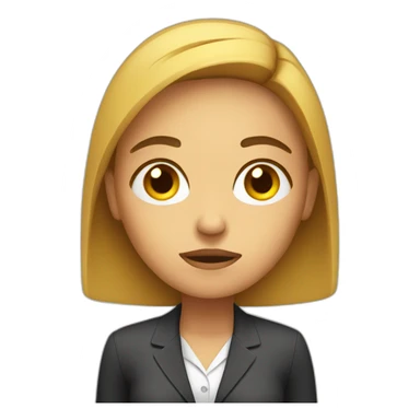hr recruiter woman sad sticker